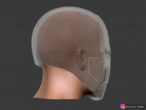 red x helmet - dc comics 3d print model 3D Print Model
