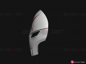 red x half mask - dc comics 3d print model 3D Принт Модель