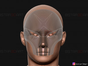 red x half mask - dc comics 3d print model 3D Принт Модель