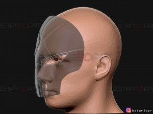 red x half mask - dc comics 3d print model 3D Принт Модель