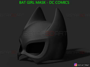 bat girl mask - dc comics 3d print model 3D Print Model