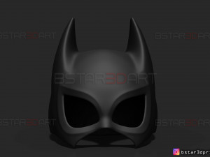 bat girl mask - dc comics 3d print model 3Dプリントモデル