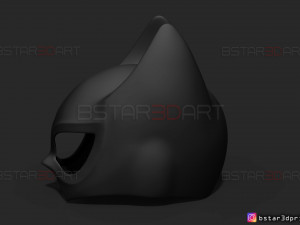 bat girl mask - dc comics 3d print model 3Dプリントモデル