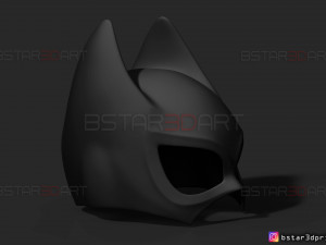 bat girl mask - dc comics 3d print model 3Dプリントモデル
