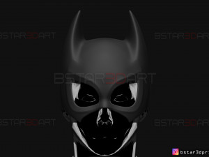 bat girl mask - dc comics 3d print model 3Dプリントモデル