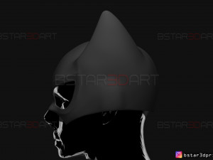 bat girl mask - dc comics 3d print model 3Dプリントモデル