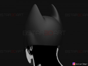 bat girl mask - dc comics 3d print model 3Dプリントモデル