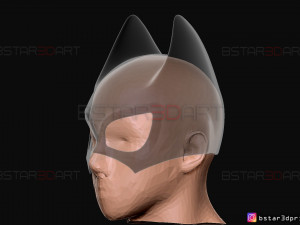 bat girl mask - dc comics 3d print model 3Dプリントモデル