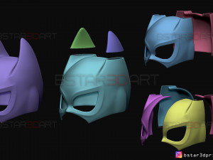 bat girl mask - dc comics 3d print model 3Dプリントモデル