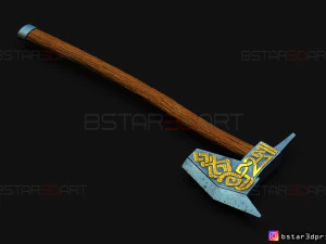 dwarven axe - the witcher cosplay 3d print model 3D Print Model