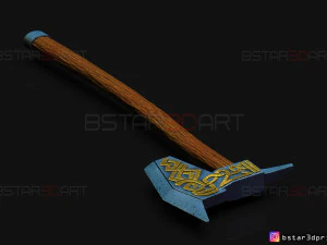 dwarven axe - the witcher cosplay 3d print model 3D Print Model