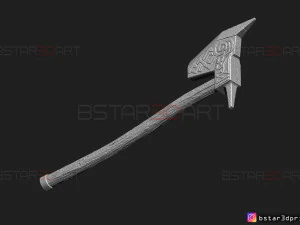 dwarven axe - the witcher cosplay 3d print model 3D Print Model
