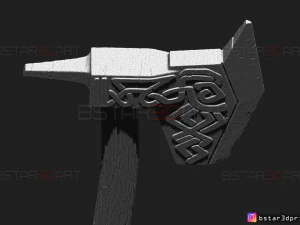 dwarven axe - the witcher cosplay 3d print model 3D Print Model