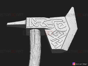 dwarven axe - the witcher cosplay 3d print model 3D Print Model
