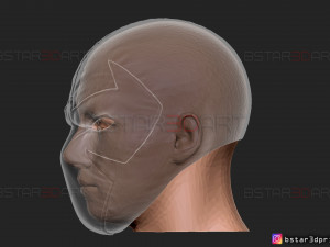 bane mask - dc comics 3d print model Modello di stampa 3D