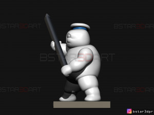mini puft - ghostbuster after life 2021 - pencil holder 3d print model 3Dプリントモデル