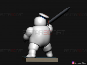 mini puft - ghostbuster after life 2021 - pencil holder 3d print model 3Dプリントモデル