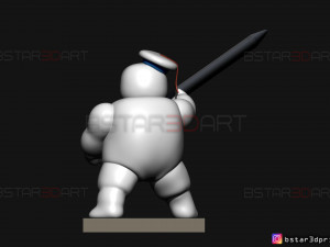 mini puft - ghostbuster after life 2021 - pencil holder 3d print model 3Dプリントモデル