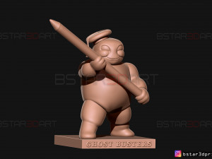 mini puft - ghostbuster after life 2021 - pencil holder 3d print model 3Dプリントモデル