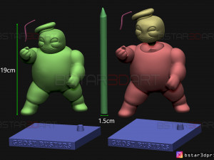 mini puft - ghostbuster after life 2021 - pencil holder 3d print model 3Dプリントモデル