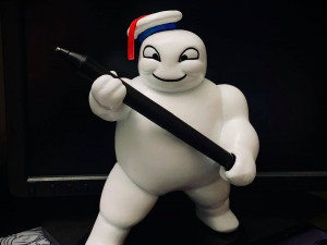 mini puft - ghostbuster after life 2021 - pencil holder 3d print model 3Dプリントモデル