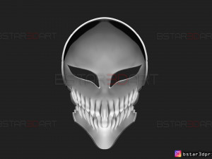 hollow mask - kurosaki ichigo - bleach 3d print model 3Dプリントモデル