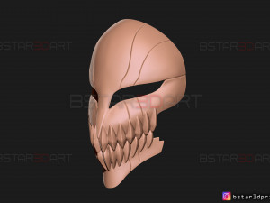 hollow mask - kurosaki ichigo - bleach 3d print model 3Dプリントモデル