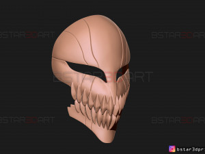 hollow mask - kurosaki ichigo - bleach 3d print model 3Dプリントモデル