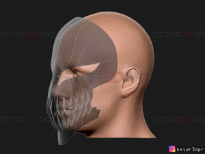hollow mask - kurosaki ichigo - bleach 3d print model 3Dプリントモデル