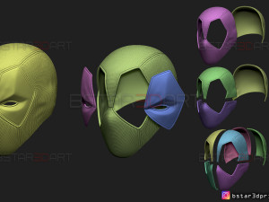 deadpool mask - marvel comics 3d print model 3D Принт Модель