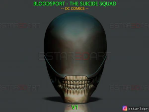 Maska Bloodsport - oddział samob&oacute;jc&oacute;w - DC Comics Cosplay model do druku 3D Model do druku 3D