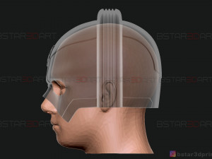peacemarker helmet - the suicide squad - dc comics 3d print model Model Cetak 3D
