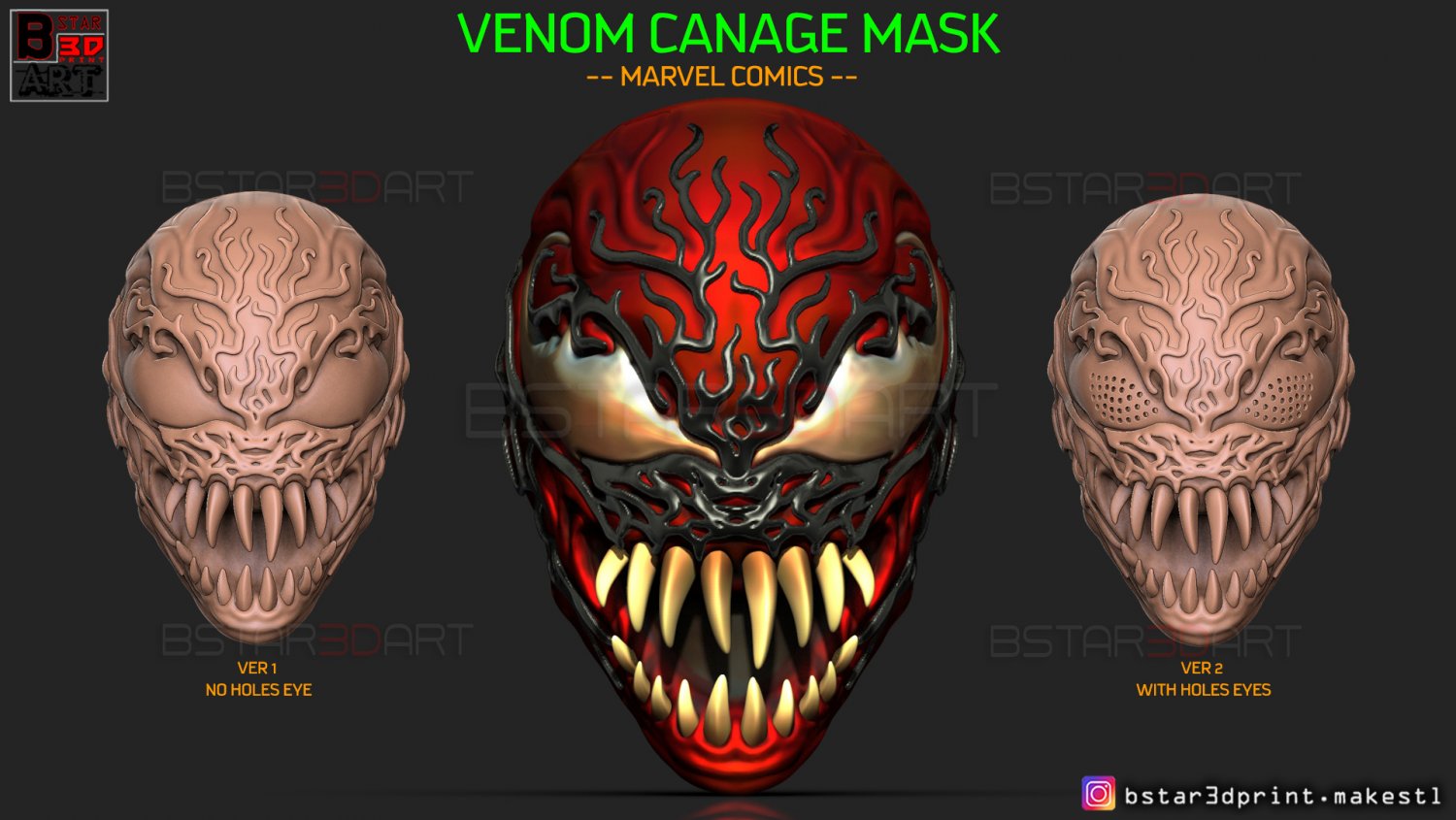 LICENSED BY MARVEL Marvel Comics VENOM 3D Mask ADULT Size Replica For Cosplay 