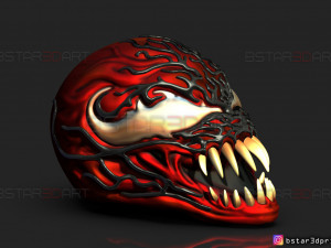 venom carnage mask - venom 2021 - marvel comics cosplay 3d print model 3D Print Model