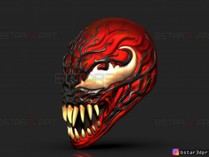 venom carnage mask - venom 2021 - marvel comics cosplay 3d print model 3D Print Model