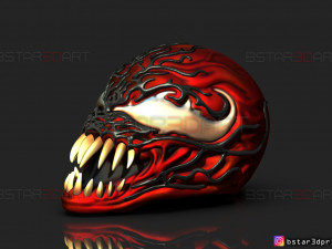 venom carnage mask - venom 2021 - marvel comics cosplay 3d print model 3D Print Model
