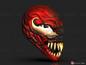 venom carnage mask - venom 2021 - marvel comics cosplay 3d print model 3D Print Model