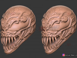 venom carnage mask - venom 2021 - marvel comics cosplay 3d print model 3D Print Model