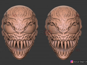 venom carnage mask - venom 2021 - marvel comics cosplay 3d print model 3D Print Model