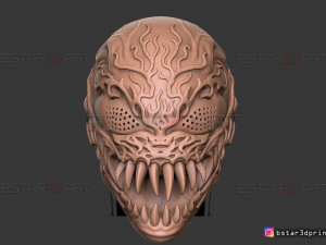 venom carnage mask - venom 2021 - marvel comics cosplay 3d print model 3D Print Model