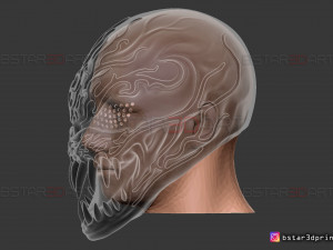 venom carnage mask - venom 2021 - marvel comics cosplay 3d print model 3D Print Model