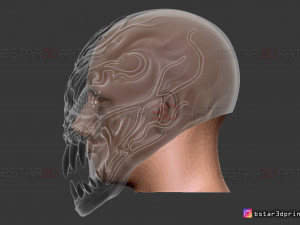 venom carnage mask - venom 2021 - marvel comics cosplay 3d print model 3D Print Model