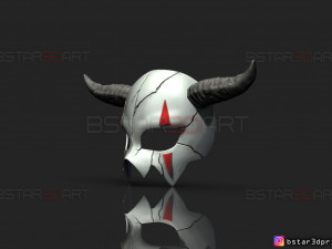 shin ah mask - akatsuki no yona wearable cosplay 3d print model Model Cetak 3D