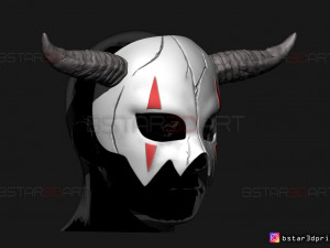 shin ah mask - akatsuki no yona wearable cosplay 3d print model Model Cetak 3D