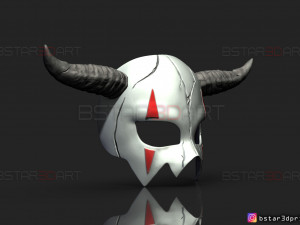 shin ah mask - akatsuki no yona wearable cosplay 3d print model Model Cetak 3D