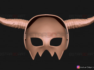 shin ah mask - akatsuki no yona wearable cosplay 3d print model Model Cetak 3D