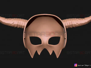shin ah mask - akatsuki no yona wearable cosplay 3d print model 3D Print Model