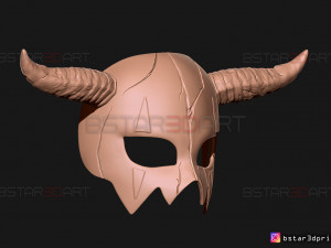 shin ah mask - akatsuki no yona wearable cosplay 3d print model Model Cetak 3D