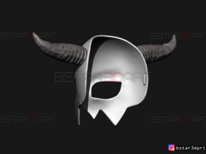 shin ah mask - akatsuki no yona wearable cosplay 3d print model Model Cetak 3D