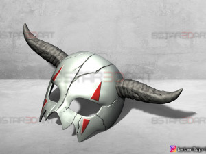 shin ah mask - akatsuki no yona wearable cosplay 3d print model Model Cetak 3D